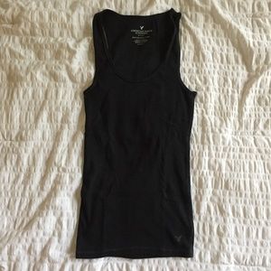 American Eagle Black Boyfriend Tank
